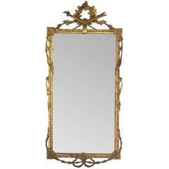 Neoclassical Mirror with Wheat Motif