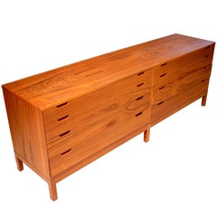 1960s Svend Langkilde Eight-Drawer Teak Dresser 1