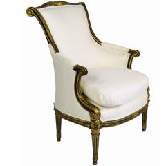 Armchair French Fauteuil 18th Century Louis XVI  by FC Menant