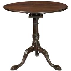 Mahogany Tilt-Top Table with Blind Incised Work, England, circa 1760 11
