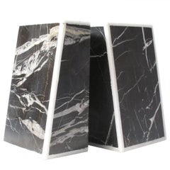 Black Marble Bookends