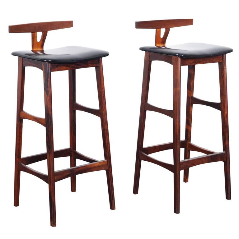 Danish Rosewood Barstools By Dyrlund At 1stdibs Danish Rosewood Barstools By Dyrlund For