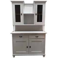 White Antique European Hutch 12