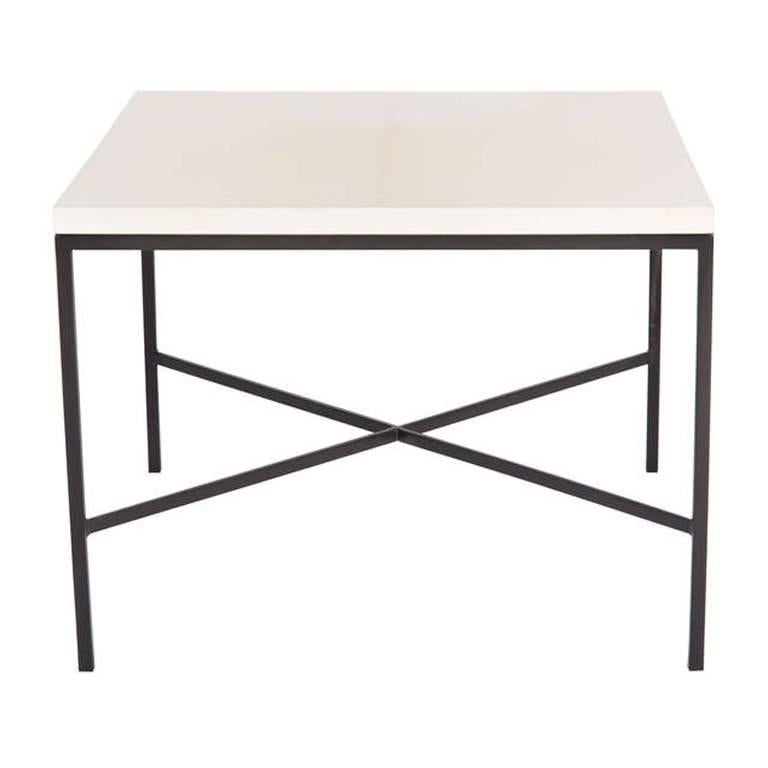Trapp Parchment Top Side Table For Sale