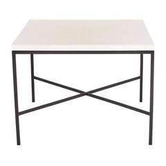 Trapp Parchment Top Side Table