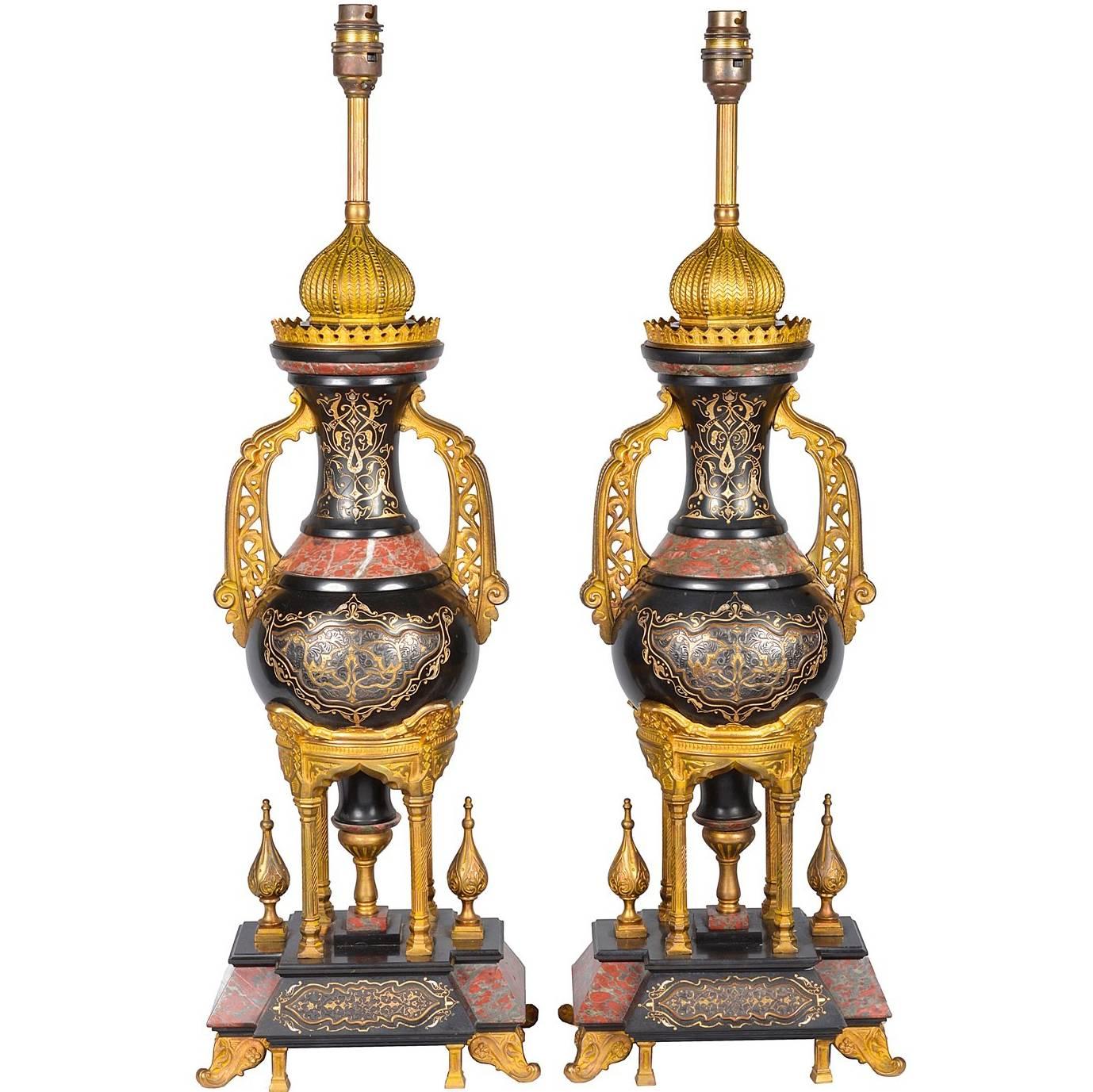 Islamic Influenced 19th Century Lamps
