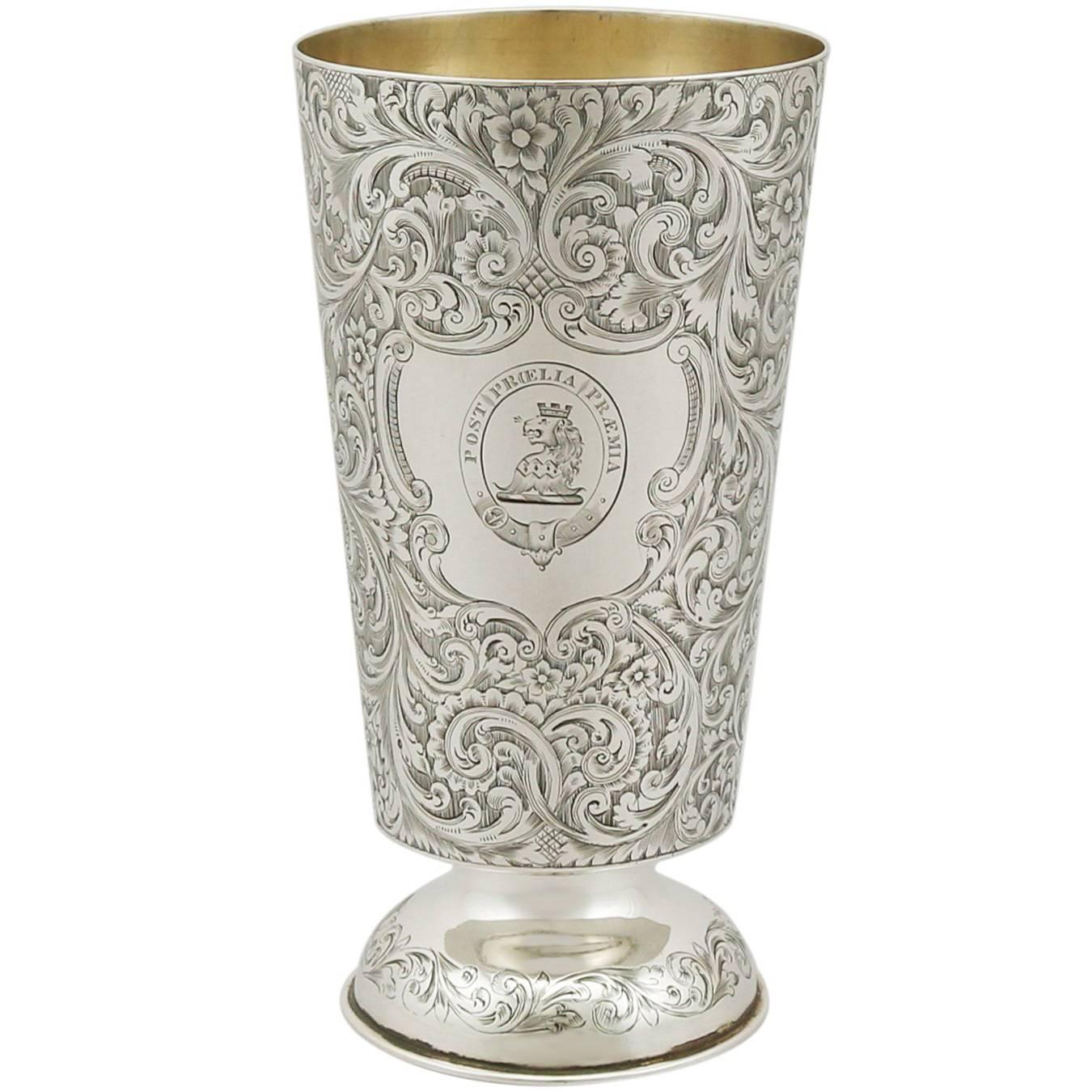 1870s, Indian Silver Vase