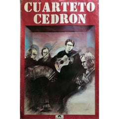 Vintage Cuarteto Cedron, Chances Poster 1977 Polydor, Argentina