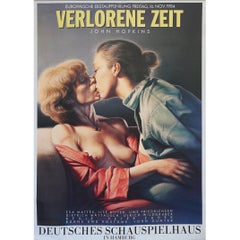 Poster European Premiere 1984 of Verlorene Zeit 'Losing Time', John Hopkins