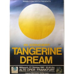Tangerine Dream Concert Poster Alte Oper, Frankfurt, 1982