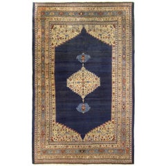 Big Blue Antique Bidjar Carpet