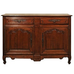 Transitional Louis XV-XVI Style Cherry Buffet, circa 1860