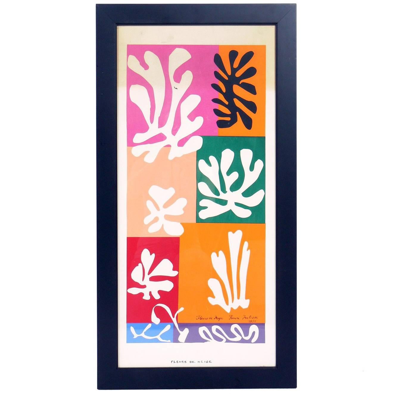 Lithographie aux couleurs vives d'après Henri Matisse