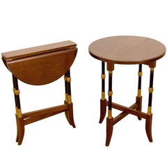 Regency-Style Folding Occasional Tables from the Fontainebleau