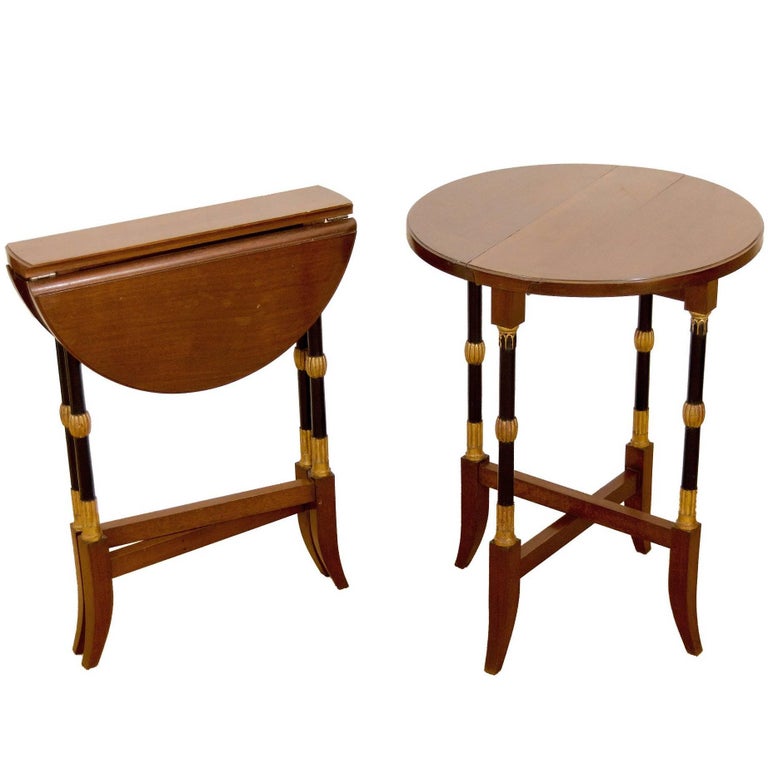 RegencyStyle Folding Occasional Tables from the Fontainebleau For Sale