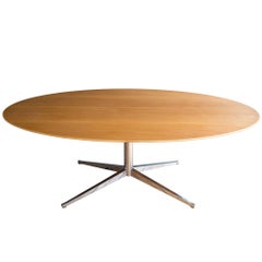Florence Knoll Oval Star Base Conference or Dining Table