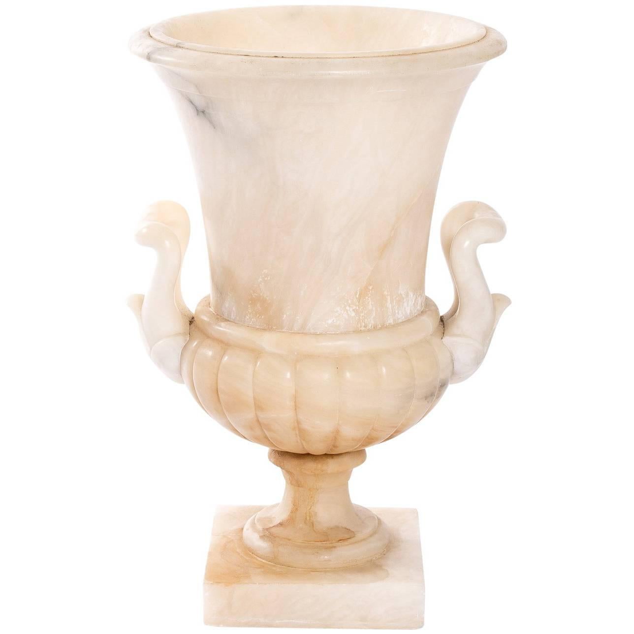 Neoclassical Alabaster Vase