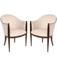 Pair of Art Deco French Club Chairs 9