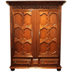 18th Century, Alsatian Baroque Cupboard