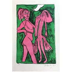 Signed, Numbered Limited Edition Colour Lithograph by Corneille