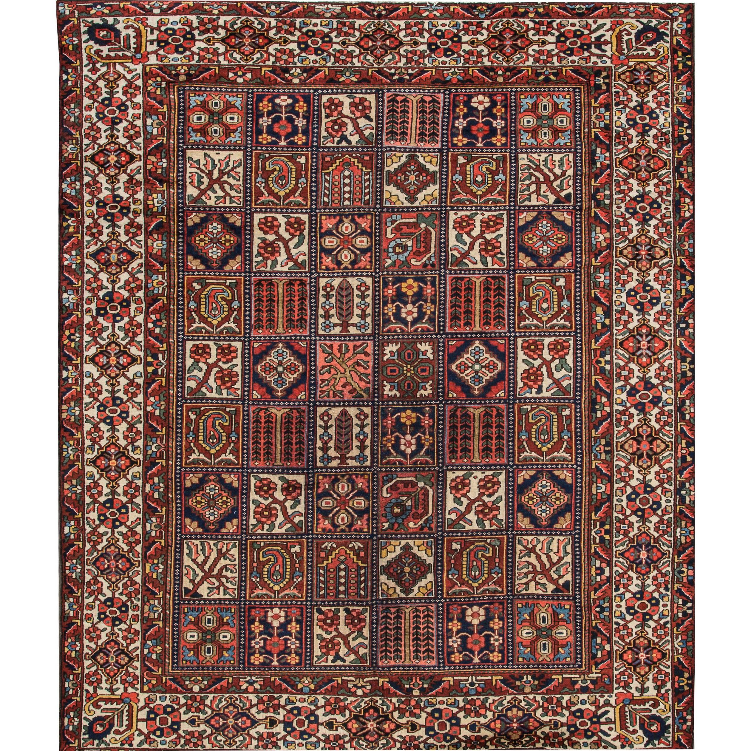 Antiker persischer Bachtiari-Teppich im Angebot