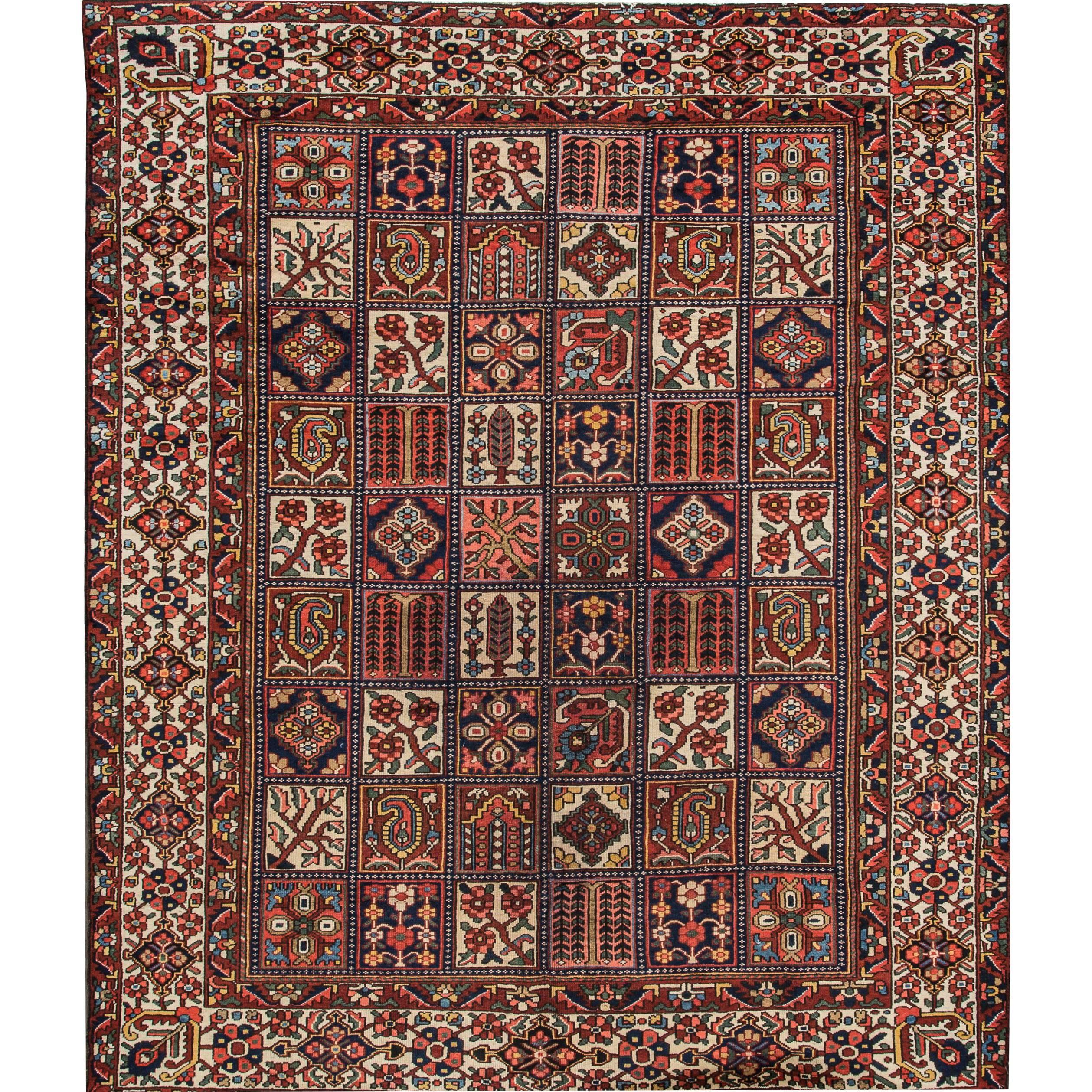 Antique Persian Bakhtiari Rug For Sale