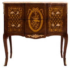 Decorated Chest of Drawers, Second Half of 20th Century