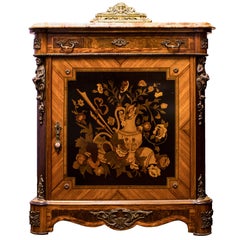 Inlaid Base Cabinet, Second Half of the 20th Century