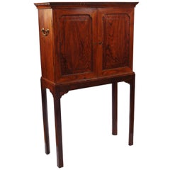 Superb 18th Century Chinese Export Padouk Cabinet on a Stand