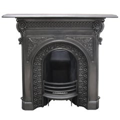 Antique Mid-19th Century Cast Iron Combination Fireplace