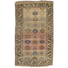 Antique Bijar Persian Rug with Modern Traditional Style