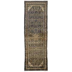 Antique Hamadan Persian Runner with Modern Hollywood Regency Style