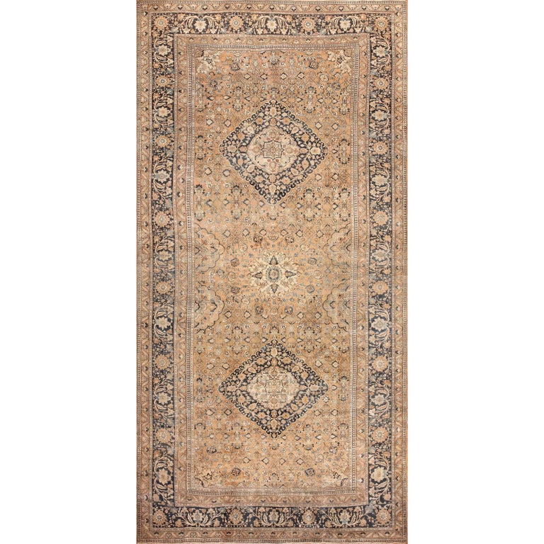Oversized Antique Khorassan Persian Rug For Sale at 1stdibs