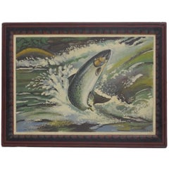 American Folk Art Fish Painting