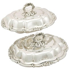 1830s Pair of Sterling Silver Entrée Dishes