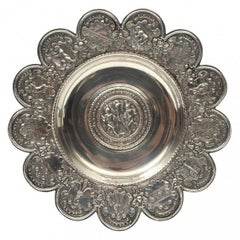 Victorian Elkington Silver Plate Historic Swiss Commemorative Tazza