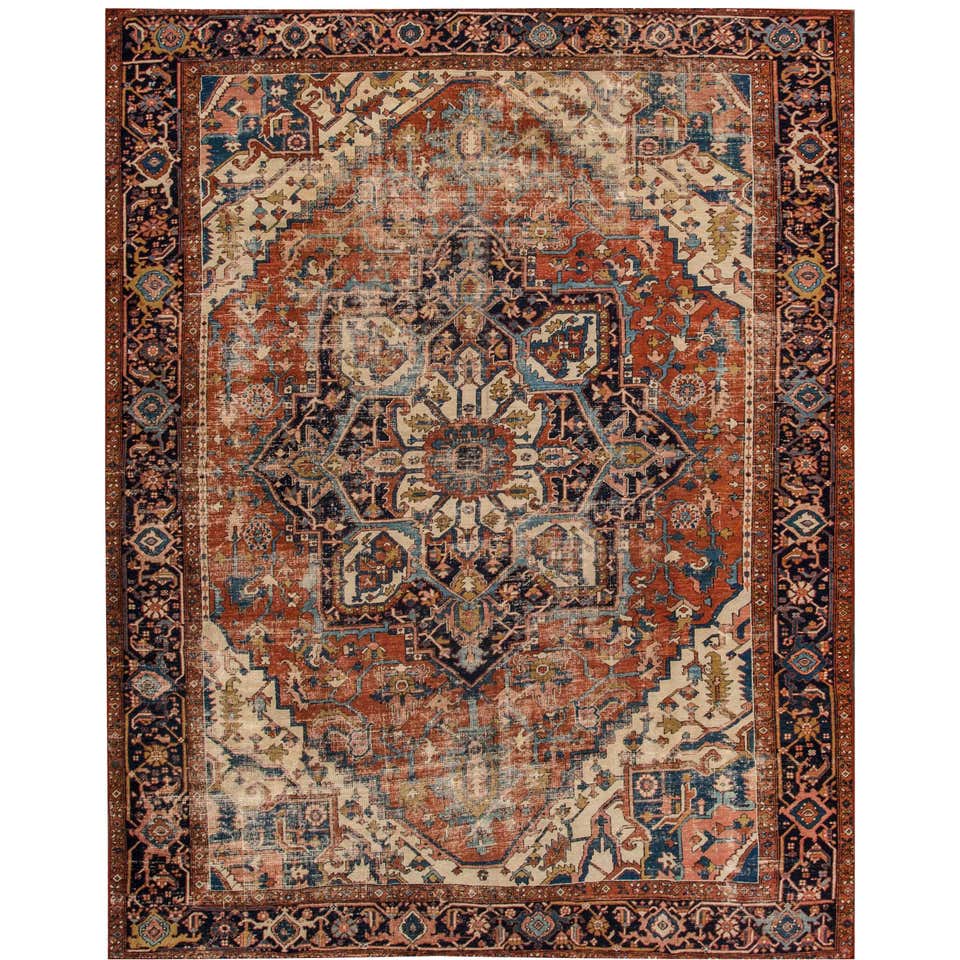 Antique Persian Distressed Runner Rug For Sale at 1stDibs