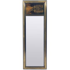 Acid Etched Brass Mirror by Bernhard Rohne for Mastercraft