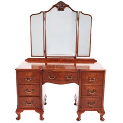 Antique Quality Burr Walnut Dressing Table