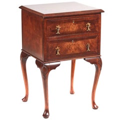 Small Walnut Freestanding Chest of Drawers