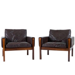 Pair of Hans Wegner AP 62 Lounge Chairs