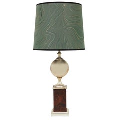 French Silver Trophy Table Lamp