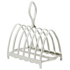 Vintage 1940s Sterling Silver Toast Rack by Walker & Hall