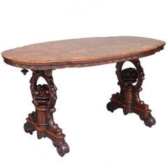 Outstanding Quality Burr Walnut Centre Table