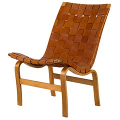 Bruno Mathsson Leather "Eva" Lounge Chair