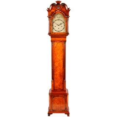 Queen Anne Style Walnut Grandmother Clock