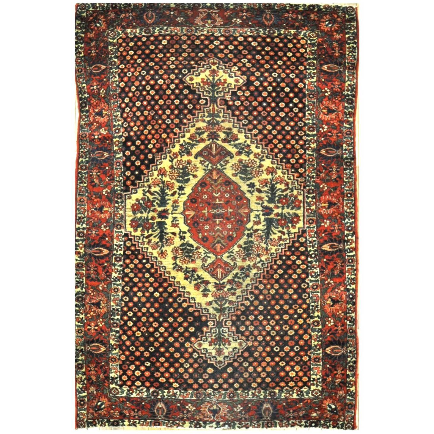 Fine Antique Persian Baktiary Rug For Sale