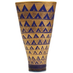 Mary Rich Studio Pottery Geometric Design Vase, 20th Century