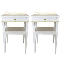 Neoclassical-Style Nightstands, Pair