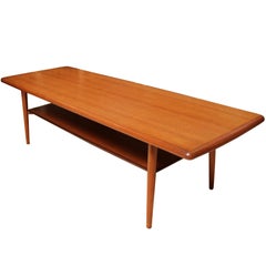 1960s Svend Aage Madsen Teak Coffee Table for Karl Lindegaard